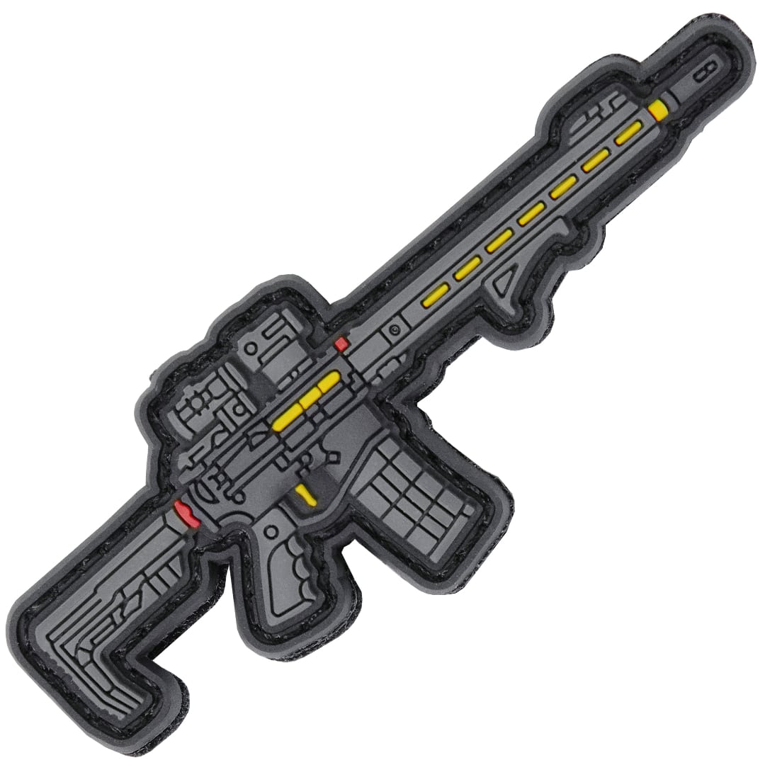 KTactical Cute Mini Gun AR15 Rifle Tiny PVC Patch - Bang Bang Airsoft