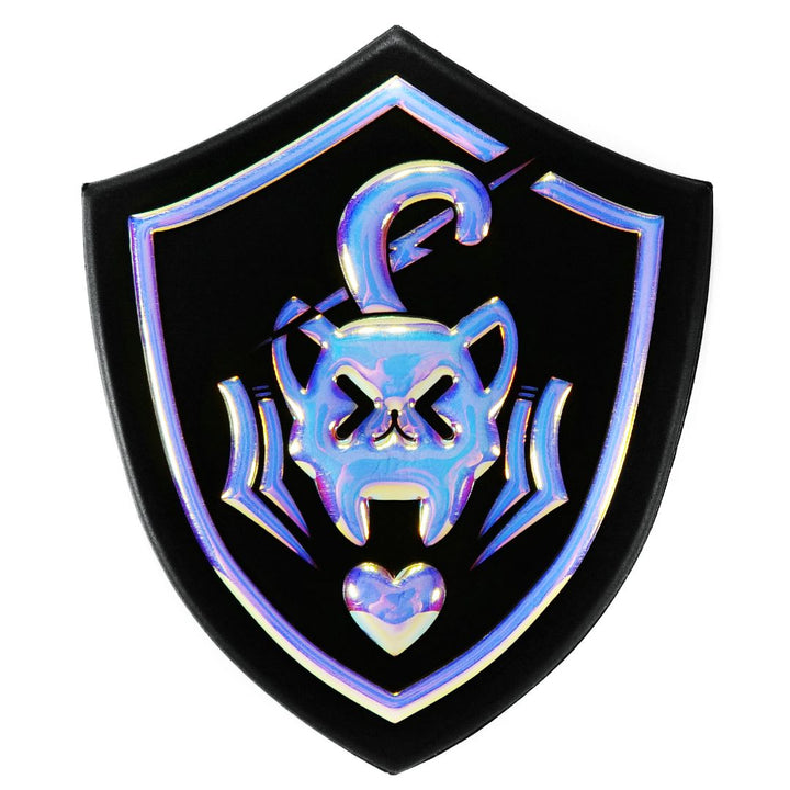 KTactical Elite Squad Emblem Neko Assault Holographic Tactical Anime Cat Girl KawaiiHook and Loop PVC Patch-Bang Bang Airsoft