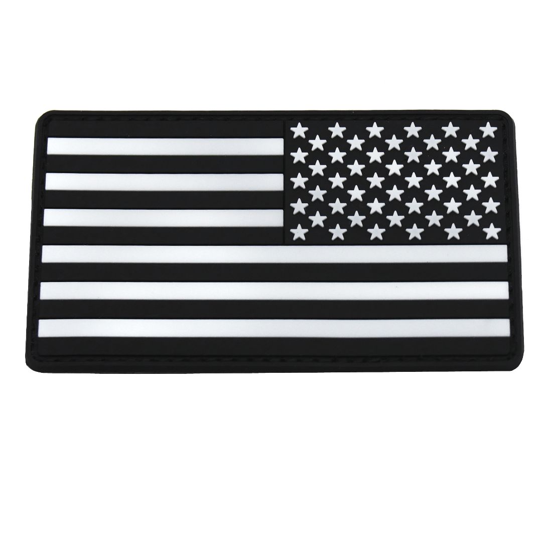 KTactical Glow in the Dark Tactical USA Flag Patch (REVERSE Flag) - Bang Bang Airsoft