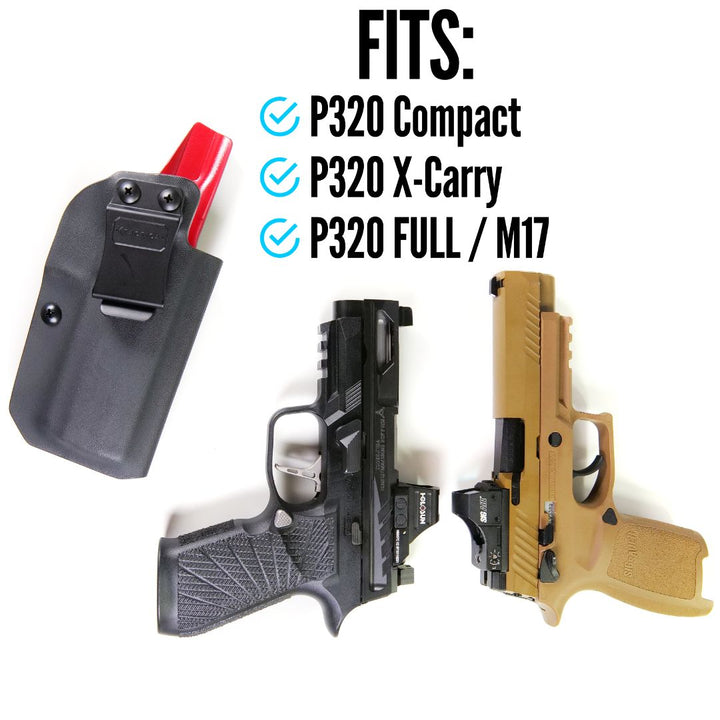 KTactical IWB Fits Compact Kydex Concealed Carry Holster for P320 M17 / X Carry - Bang Bang Airsoft