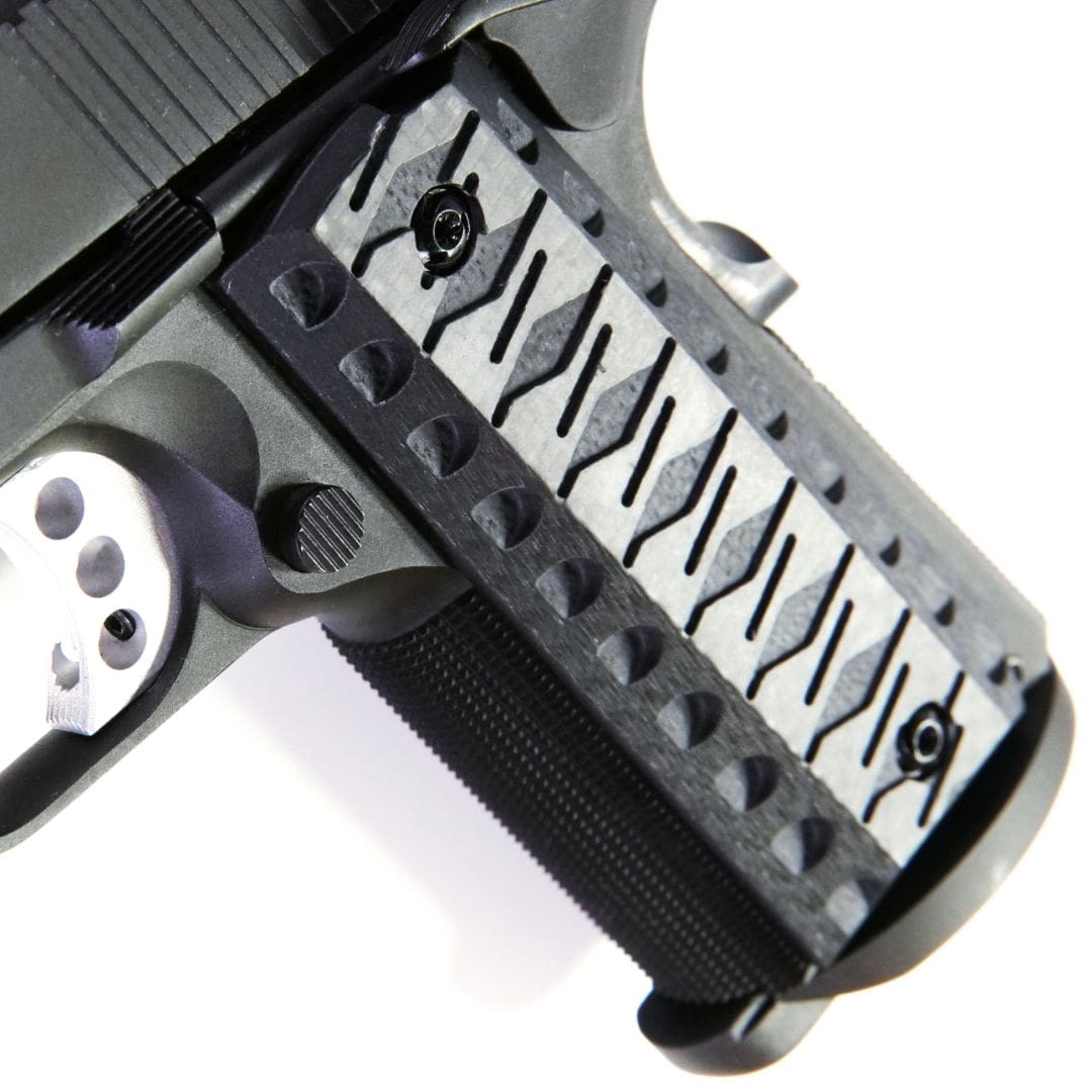 Ktactical KATANA Style Carbon Fiber Laminated G10 Pistol Grip Plate for 1911 - Bang Bang Airsoft