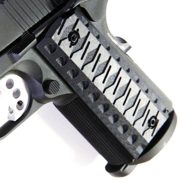 Ktactical KATANA Style Carbon Fiber Laminated G10 Pistol Grip Plate for 1911 - Bang Bang Airsoft