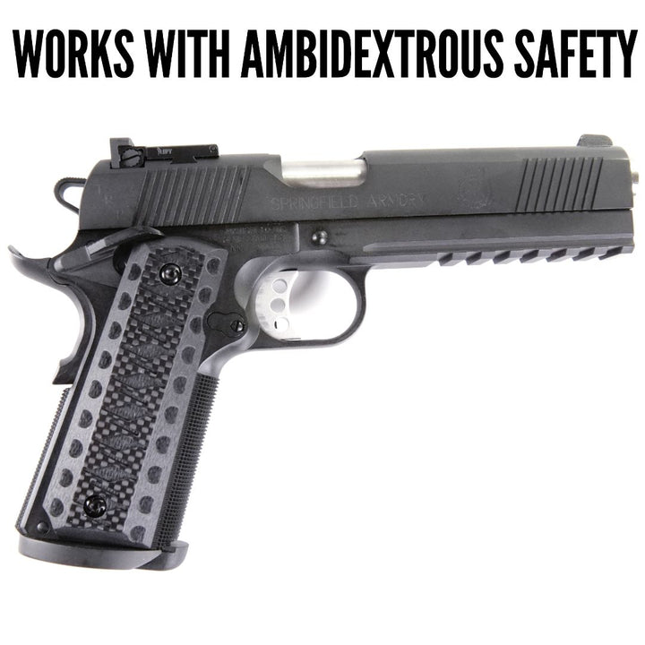 Ktactical KATANA Style Carbon Fiber Laminated G10 Pistol Grip Plate for 1911 - Bang Bang Airsoft