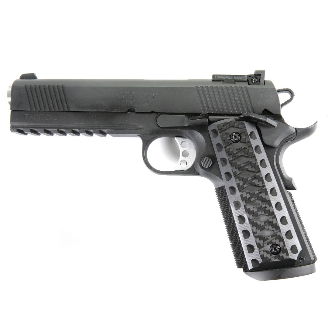 Ktactical KATANA Style Carbon Fiber Laminated G10 Pistol Grip Plate for 1911 - Bang Bang Airsoft