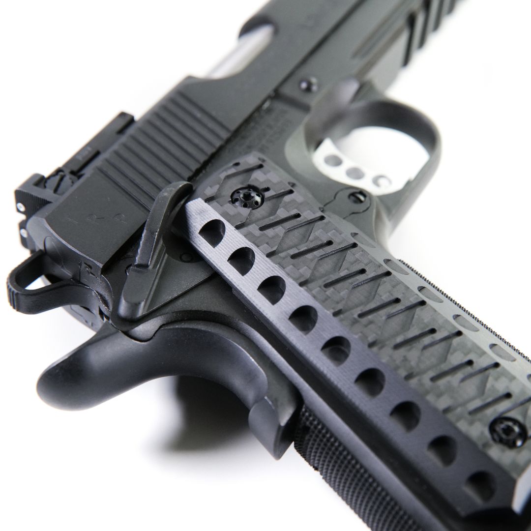 Ktactical KATANA Style Carbon Fiber Laminated G10 Pistol Grip Plate for 1911 - Bang Bang Airsoft