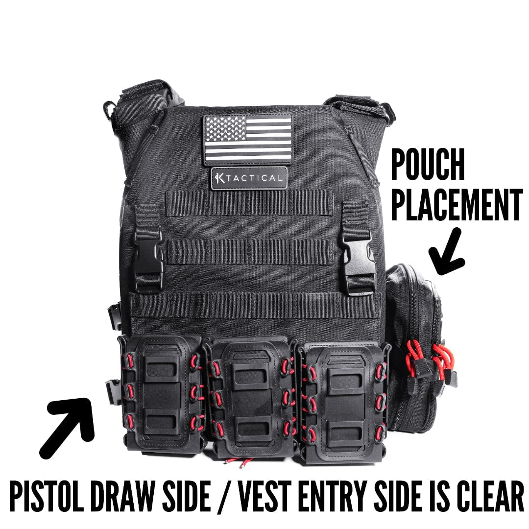 Ktactical Molle Padded Breathable Mesh Plate Carrier Loadout Kit - Bang Bang Airsoft