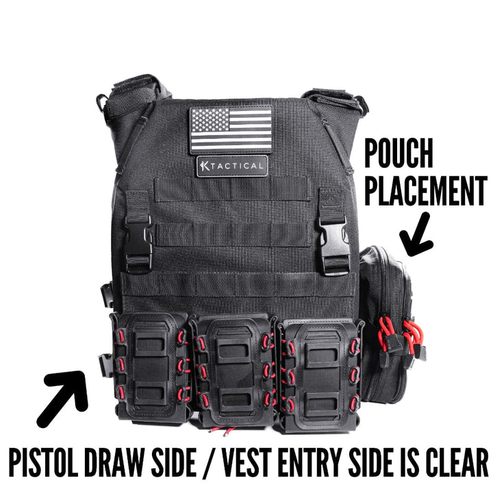 Ktactical Molle Padded Breathable Mesh Plate Carrier Loadout Kit - Bang Bang Airsoft