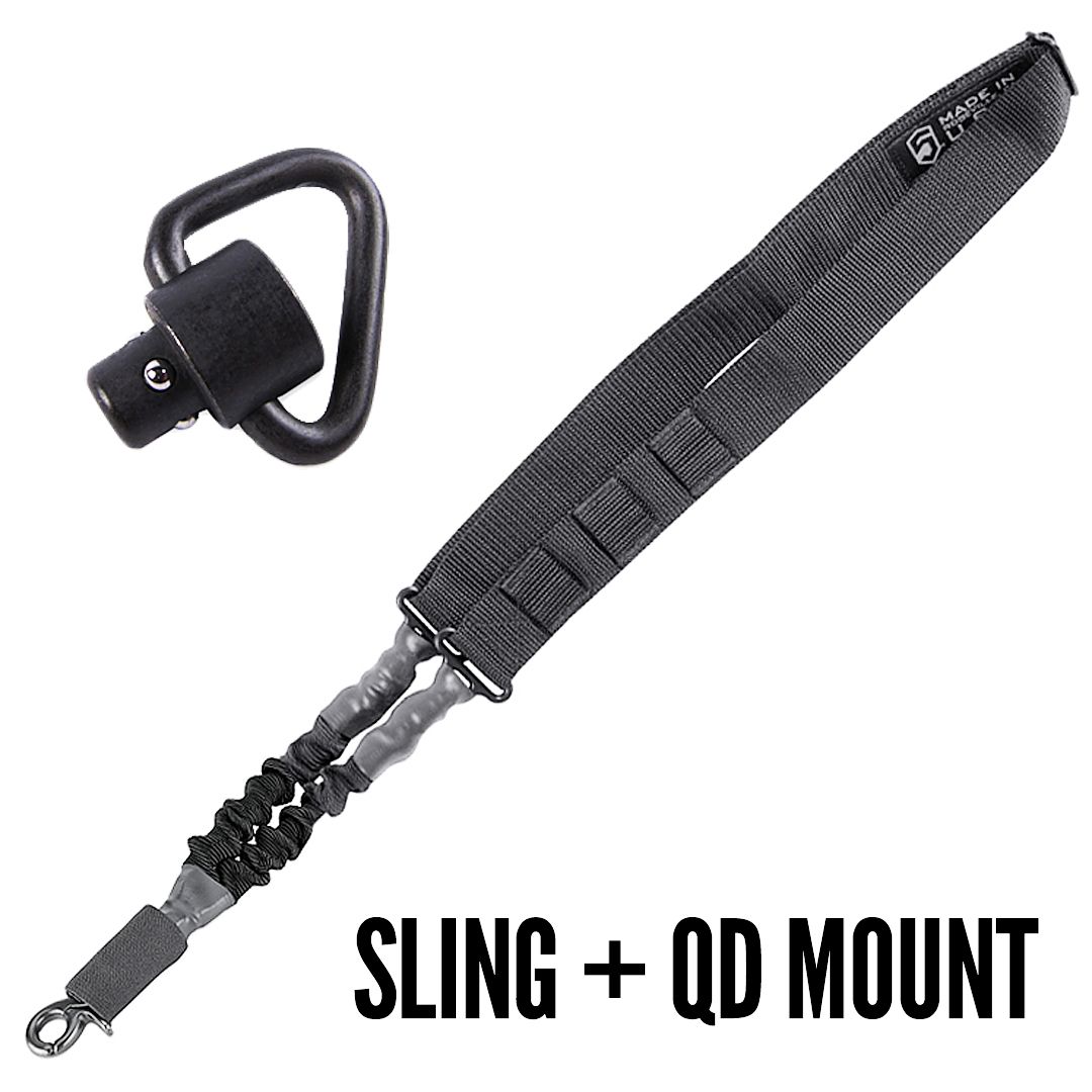 KTactical Phase 5 Single Point Sling with QD Swivel Mount Bundle - Bang Bang Airsoft