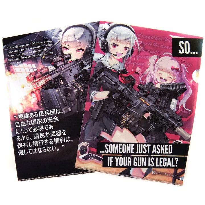 KTactical Tactical Anime Girl Folder (A4) - Bang Bang Airsoft