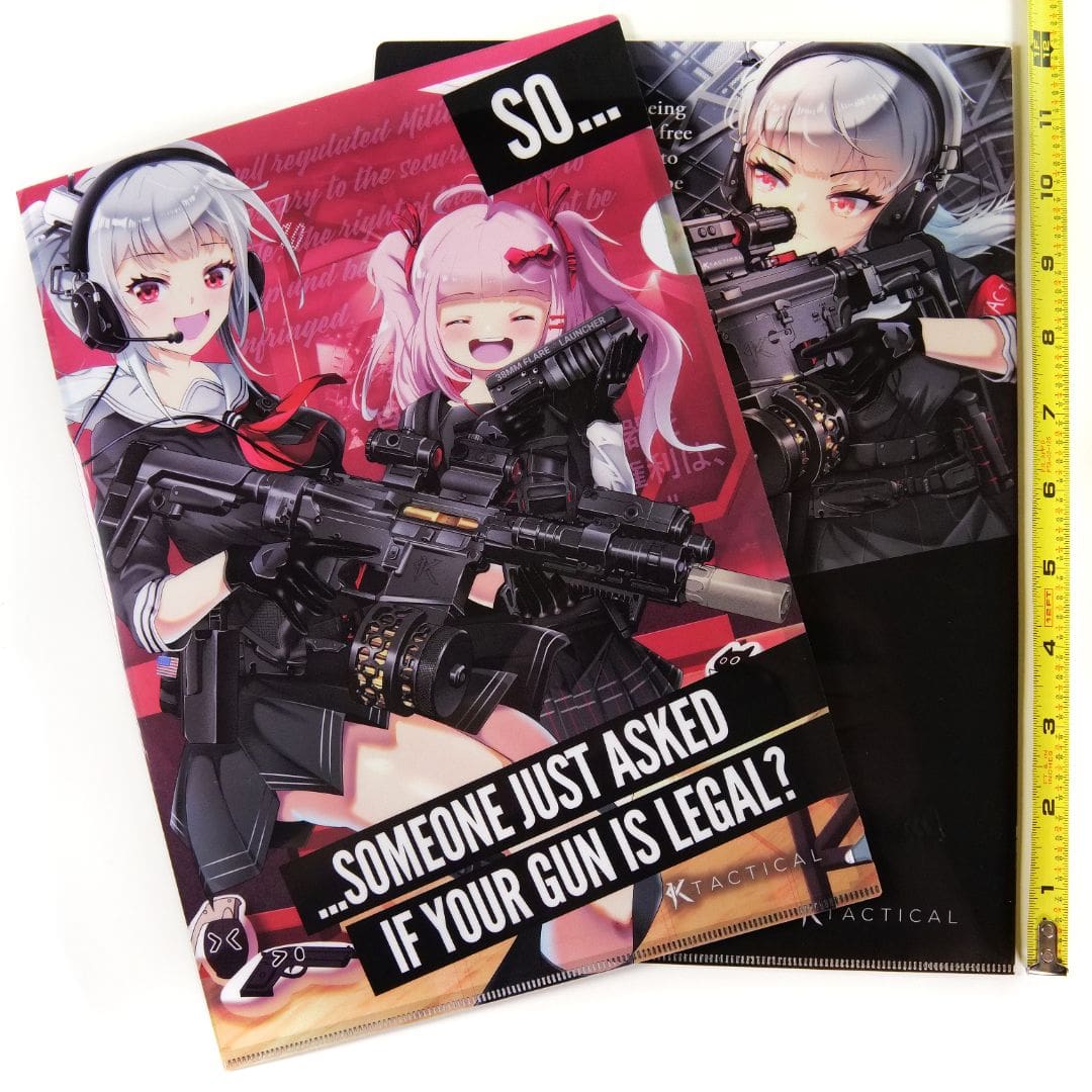 KTactical Tactical Anime Girl Folder (A4) - Bang Bang Airsoft