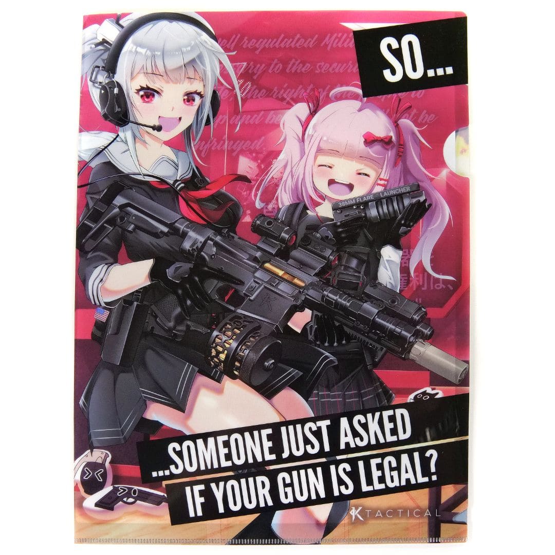 KTactical Tactical Anime Girl Folder (A4) - Bang Bang Airsoft