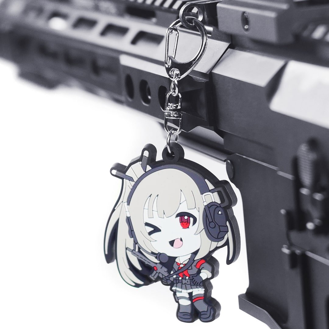 KTactical Tactical Anime Girl Waifu Kawaii PVC Keychain Charm - Bang Bang Airsoft