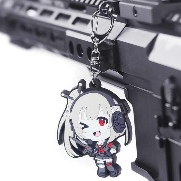 KTactical Tactical Anime Girl Waifu Kawaii PVC Keychain Charm - Bang Bang Airsoft