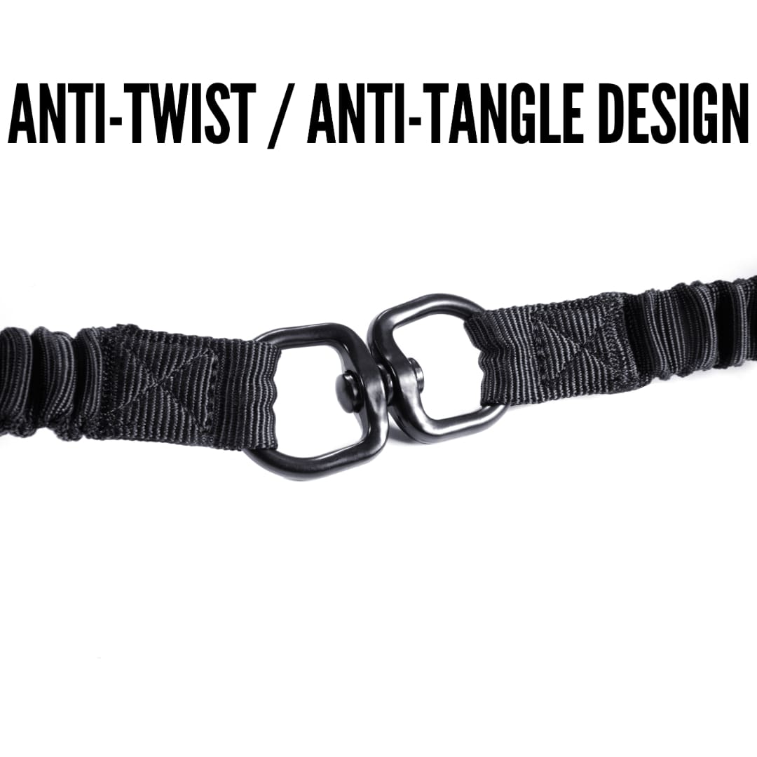 KTactical Tactical Dog Collar K9 Rugged Heavy Duty Handle Black + Red Ktactical Kit Patch - Bang Bang Airsoft