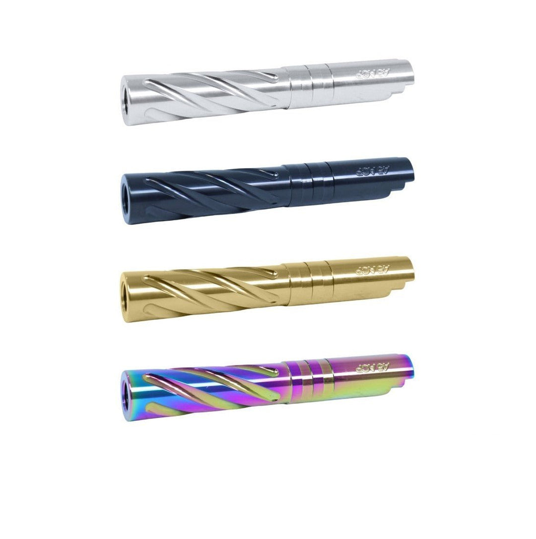 LA Capa Customs 4.3 Aluminum Tornado Threaded Outer Barrel for TM Hi - Capa GBBP - Bang Bang Airsoft