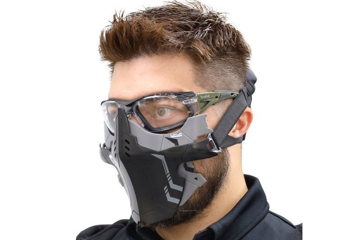 Laylax (Battle Style) Armor Face Guard - Shadow Black - Bang Bang Airsoft