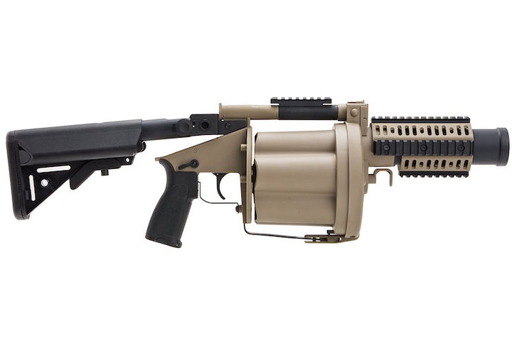 LDT MGL Grenade Launcher with Retractable Stock - DE - Bang Bang Airsoft