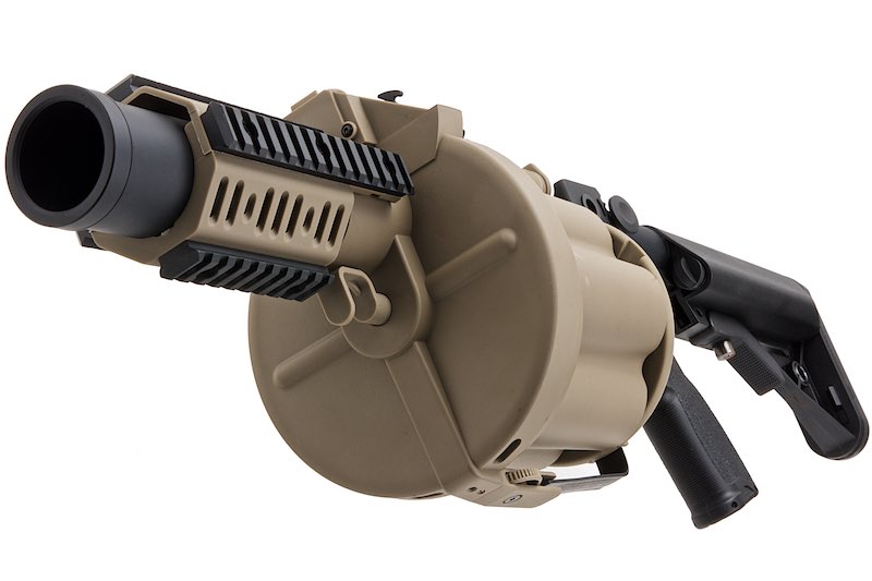 LDT MGL Grenade Launcher with Retractable Stock - DE - Bang Bang Airsoft