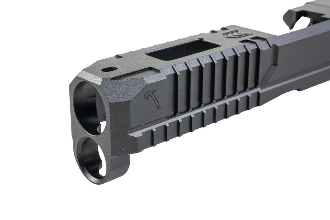 LWS X VEIL Tomahawk Glock 19 Gen5 GBB CNC Aluminum Slide Kit (VFC Spec) (by Lancer Tactical) - Bang Bang Airsoft