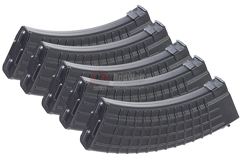 MAG AK47 Magazine (100 rounds Airsoft AEG Magazine, Waffle Type) 5pcs/box (Black) - Bang Bang Airsoft