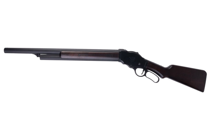 Marushin M1887 Lever Action Gas Shotgun (Guard's Gun Matt Black Coating HW Wood Stock) - Bang Bang Airsoft