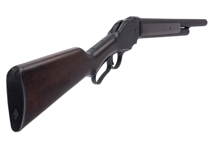 Marushin M1887 Lever Action Gas Shotgun (Guard's Gun Matt Black Coating HW Wood Stock) - Bang Bang Airsoft