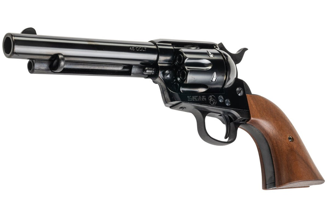 Marushin SAA 1st Gen.Late Artillery Gas Revolver (W Deep Black, Wood Grip) - Bang Bang Airsoft
