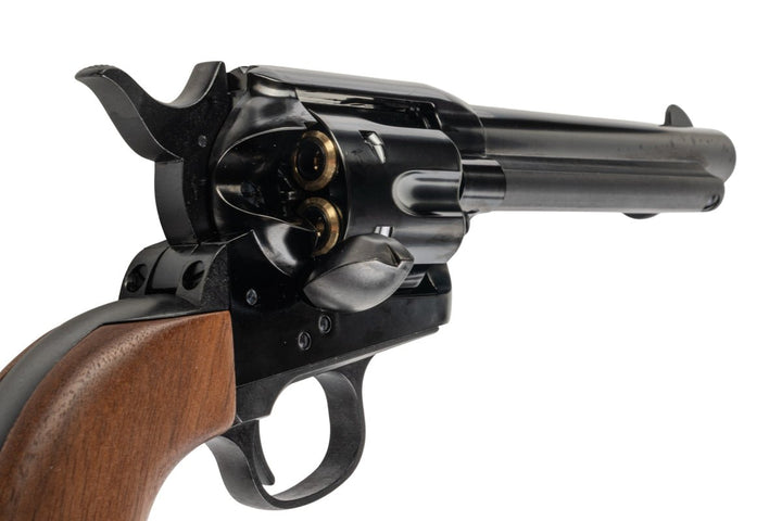 Marushin SAA 1st Gen.Late Artillery Gas Revolver (W Deep Black, Wood Grip) - Bang Bang Airsoft