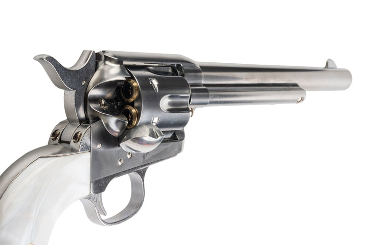 Marushin SAA 1st Gen.Late Cavalry Gas Revolver (Silver, Pearl Grip) - Bang Bang Airsoft