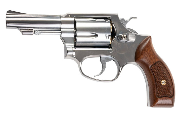 Marushin S&W M60 Gas Revolver (Wood Grip, 3 inch) - Silver - Bang Bang Airsoft