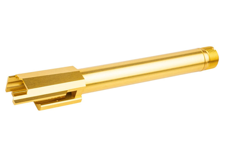 Nine Ball Non-Recoil 2-Way Outer Barrel w/ 14mm CCW Adapter for Tokyo Marui P320 Full Size GBB -Gold - Bang Bang Airsoft
