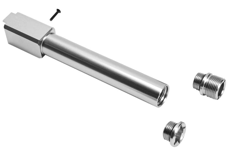 Nine Ball Tokyo Marui G17 Gen 5 MOS GBB Non Recoil 2 WAY Outer Barrel - Silver - Bang Bang Airsoft