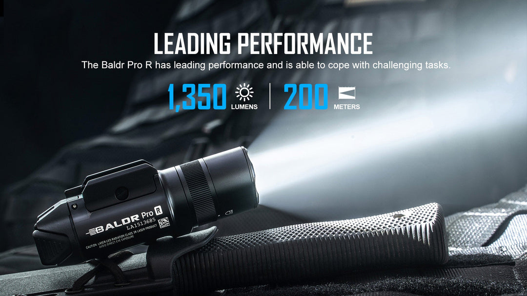 Olight Baldr Pro R LED Light with Green Dot - Bang Bang Airsoft