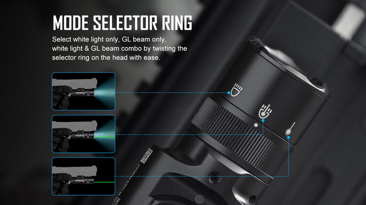 Olight Baldr Pro R LED Light with Green Dot - Bang Bang Airsoft