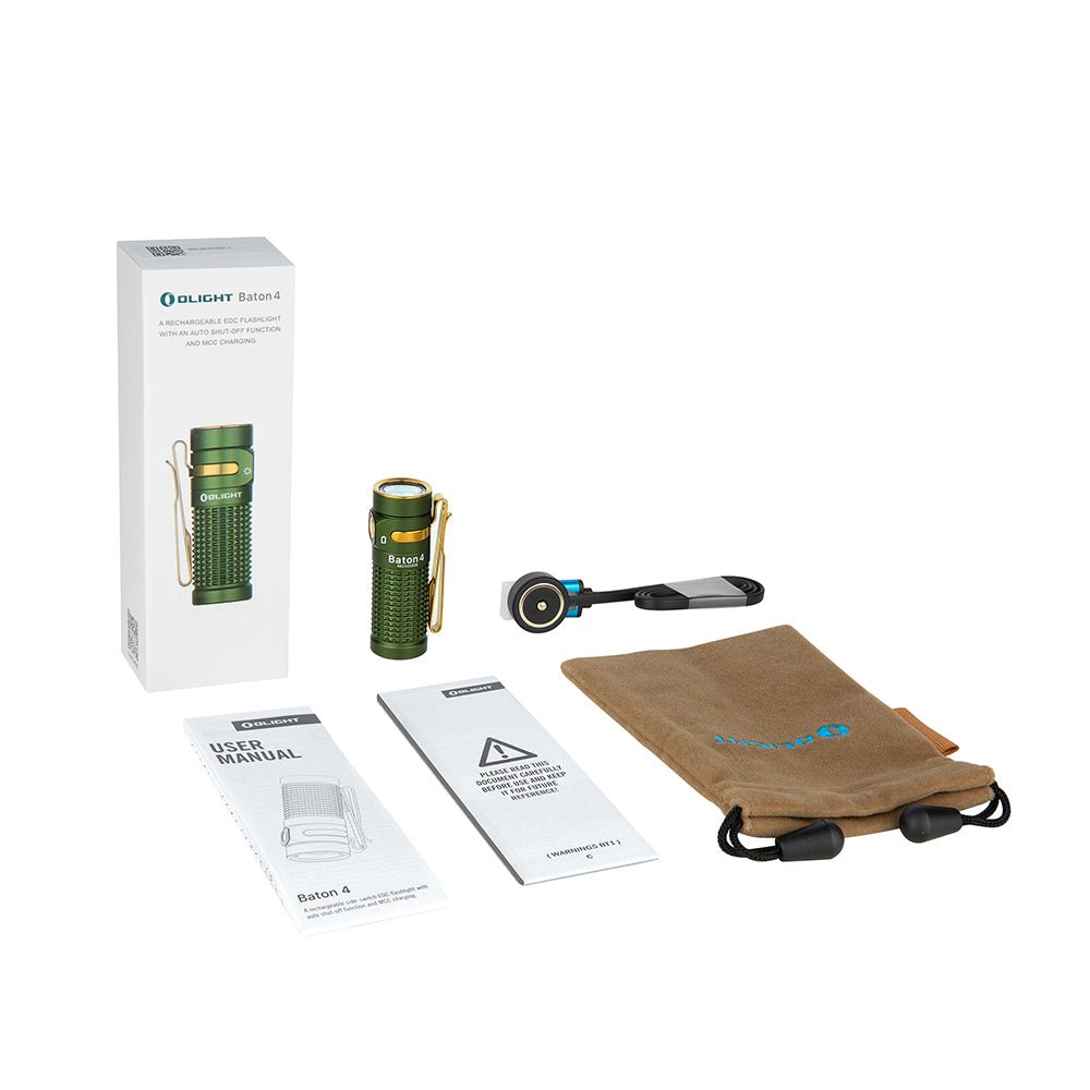 Olight Baton 4 Magnetic Rechargeable Flashlight - Bang Bang Airsoft