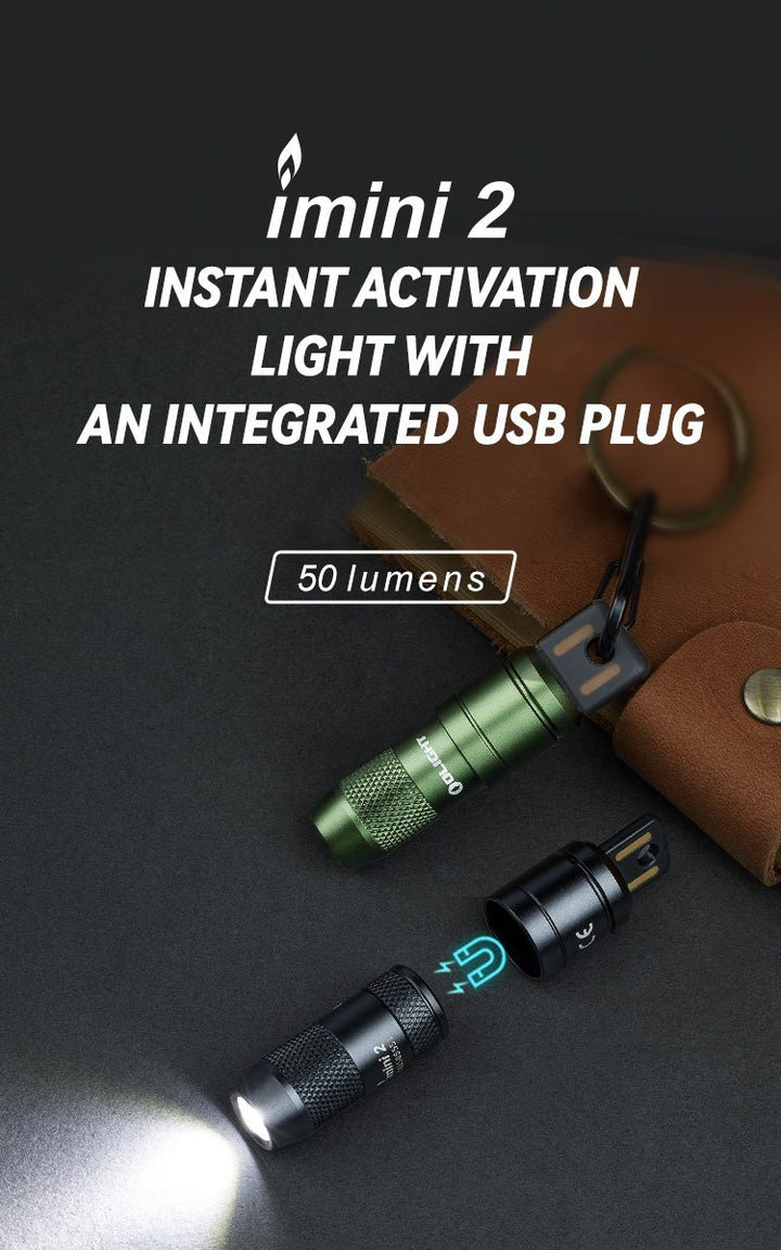Olight imini 2 Rechargeable Quick - release Keychain Flashlight - Bang Bang Airsoft