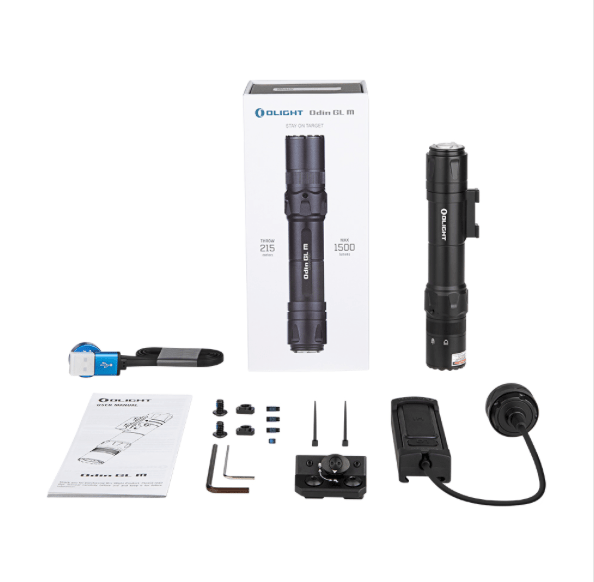 OLIGHT Odin GL M LED Flashlight & Laser Combo with M - lok Mount and Tail Switch - Bang Bang Airsoft