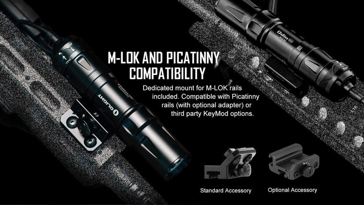 OLIGHT Odin Mini LED Flashlight with M - Lok Mount and Tail Switch - Bang Bang Airsoft