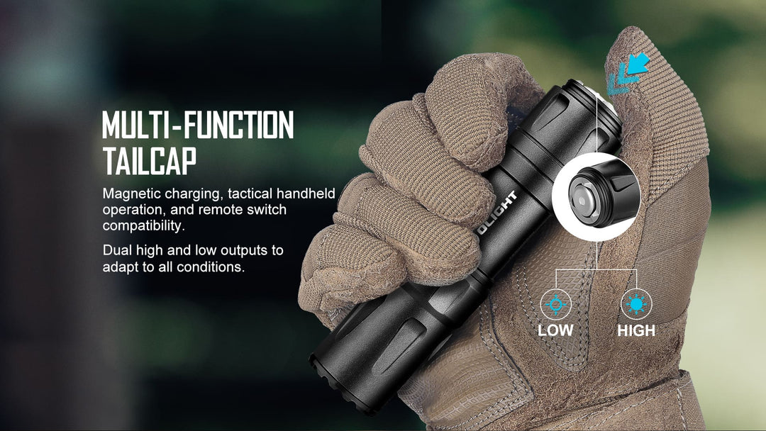 OLIGHT Odin Mini LED Flashlight with M - Lok Mount and Tail Switch - Bang Bang Airsoft