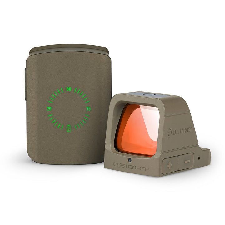 OLIGHT OSight Rechargeable Pistol Red Dot Sight - FDE - Bang Bang Airsoft