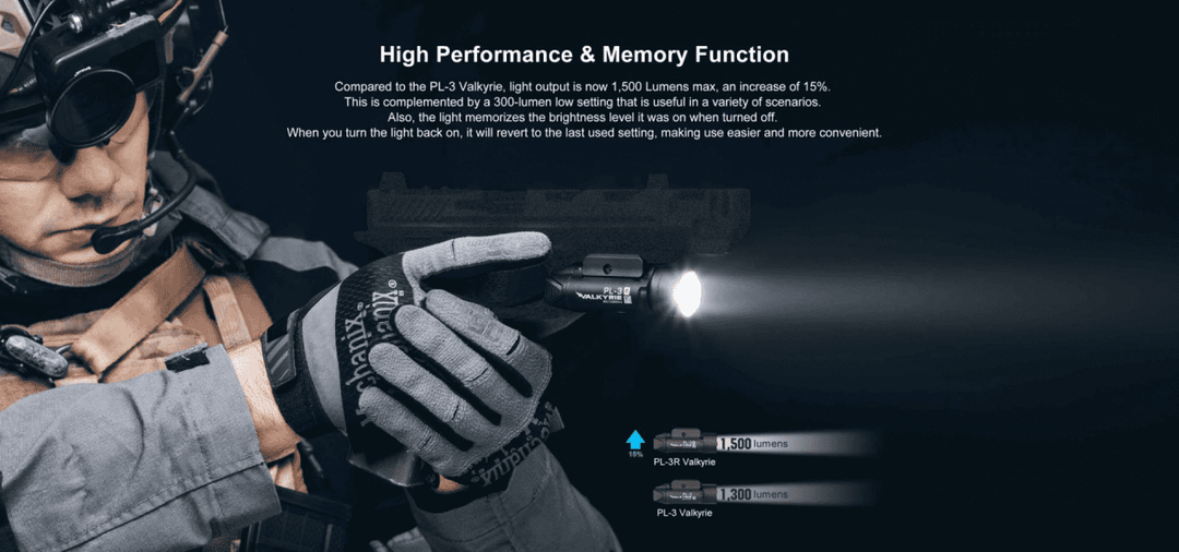 OLIGHT PL - 3R Valkyrie Flashlight - Bang Bang Airsoft