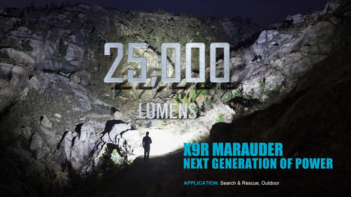 Olight X9R Marauder Brightest Flashlight - Bang Bang Airsoft