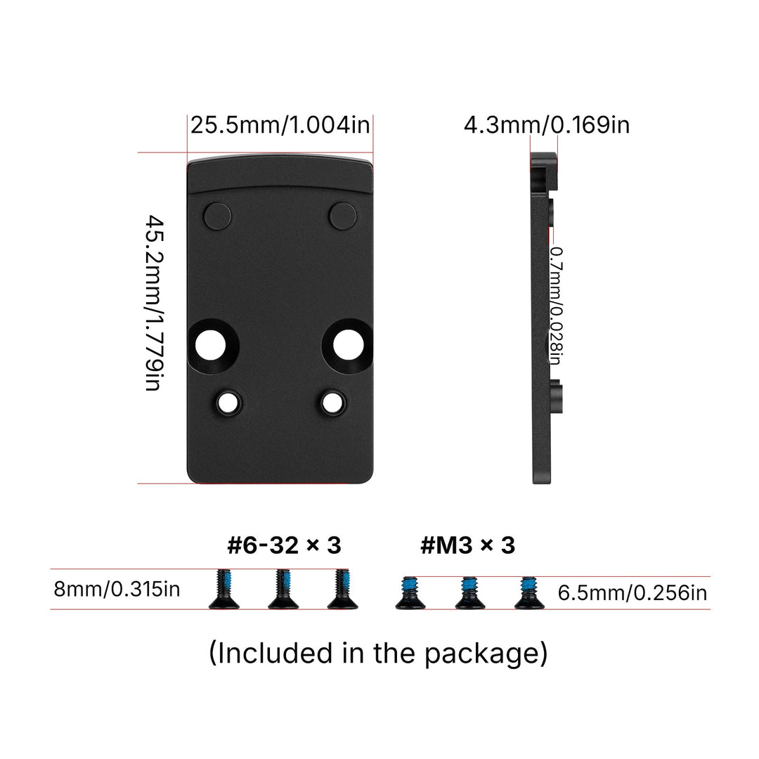 Osight RMR to RMSc Adapter Plate - Bang Bang Airsoft
