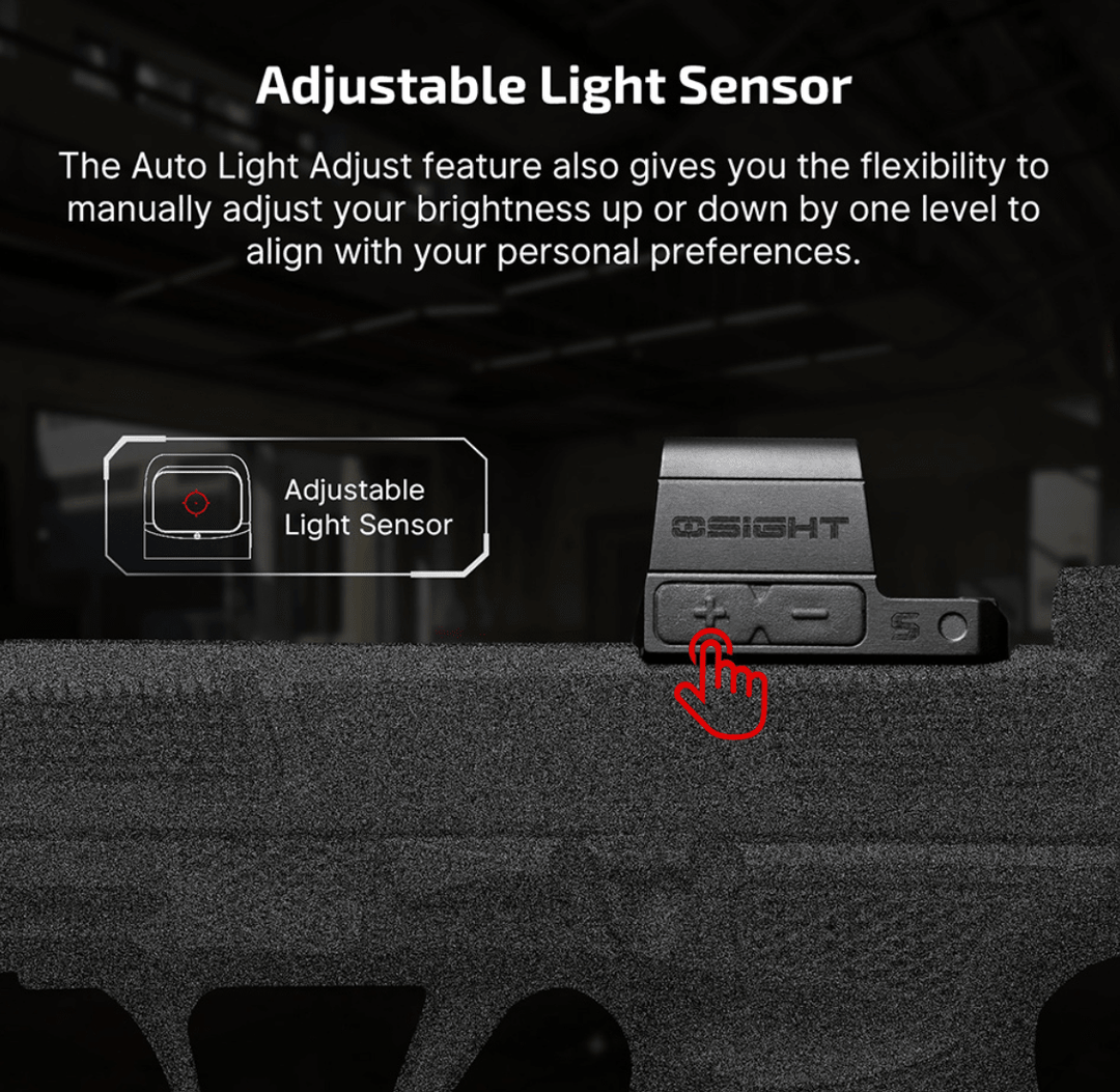 Osight S 2 MOA Dot & 32 MOA Circle with OAL Material - Bang Bang Airsoft