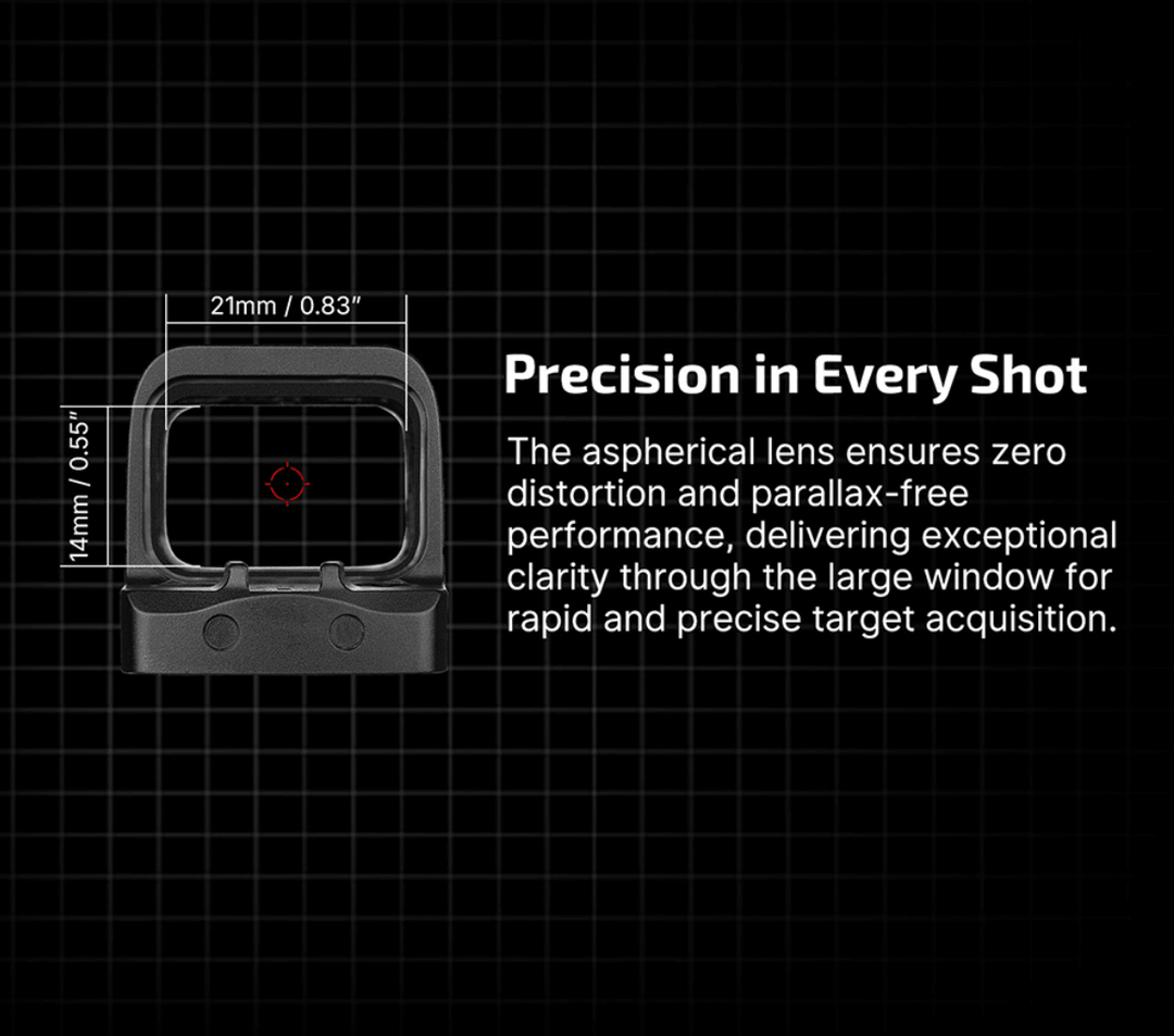 Osight S 2 MOA Dot & 32 MOA Circle with OAL Material - Bang Bang Airsoft