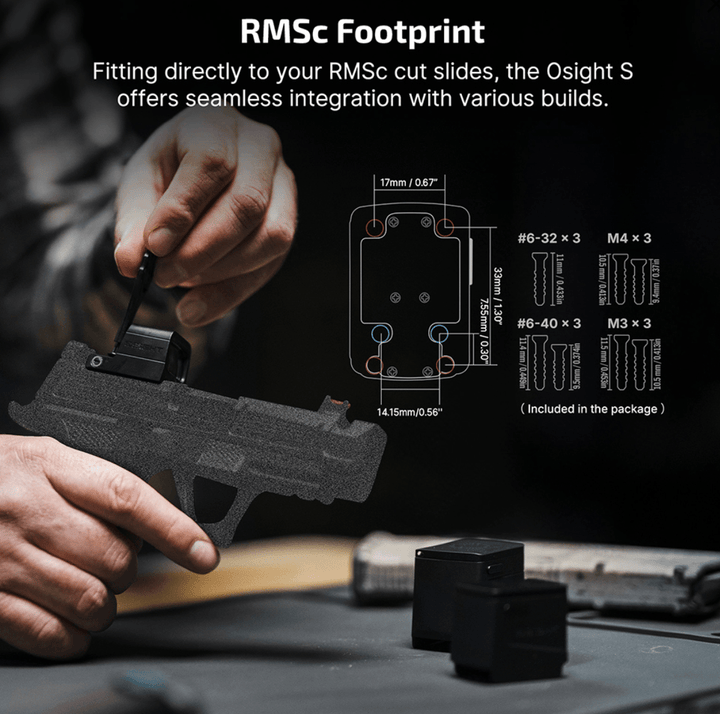Osight S 2 MOA Dot & 32 MOA Circle with OAL Material - Bang Bang Airsoft