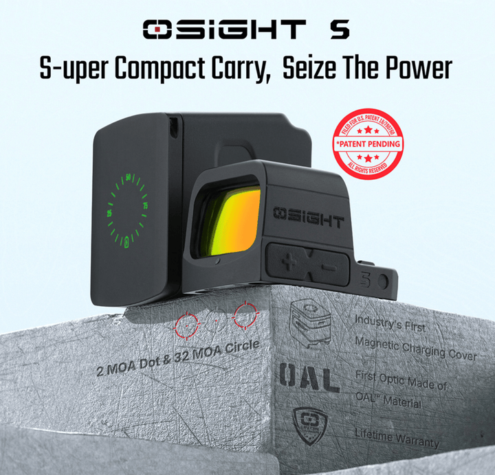 Osight S 2 MOA Dot & 32 MOA Circle with OAL Material - Bang Bang Airsoft