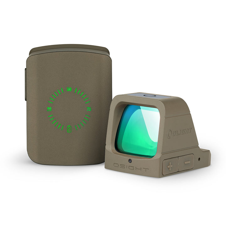 OLIGHT OSight Rechargeable Pistol Green Dot Sight - FDE