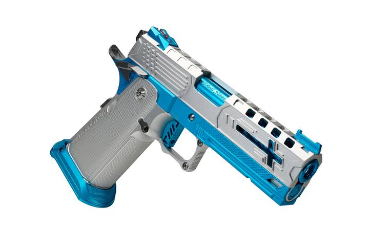 Pre-owned Bang Bang Custom Dr. Black Royal Aluminum Hi-Capa 4.3 GBBP -Blue Ice