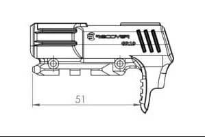 Recover Tactical GR19L Rail Adapter for G19 & 23 Gen 1 & 2 - Bang Bang Airsoft